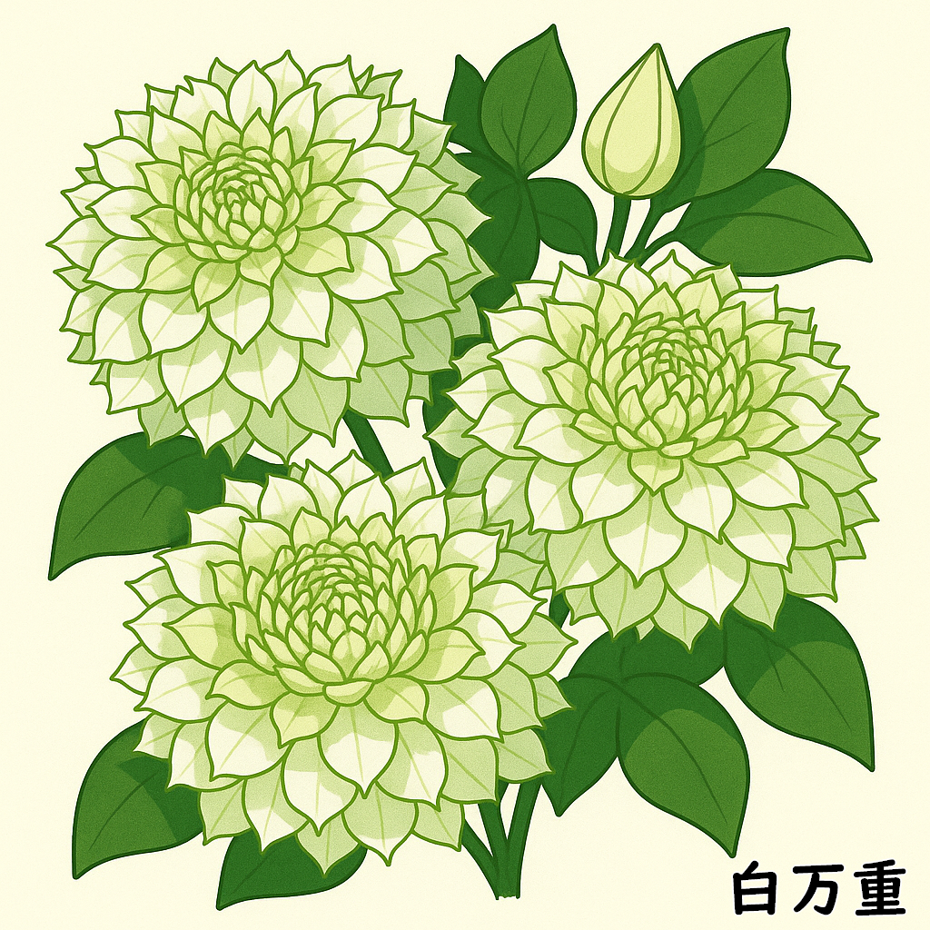 クレマチス・白万重画像