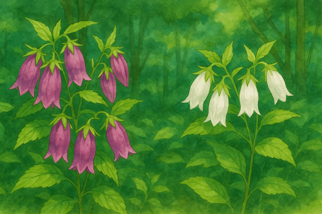 ホタルブクロ2色