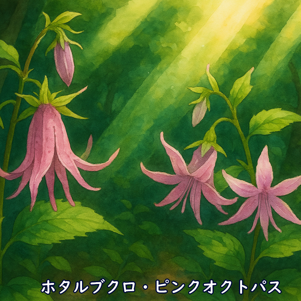 ホタルブクロ・ピンクオクトパス画像