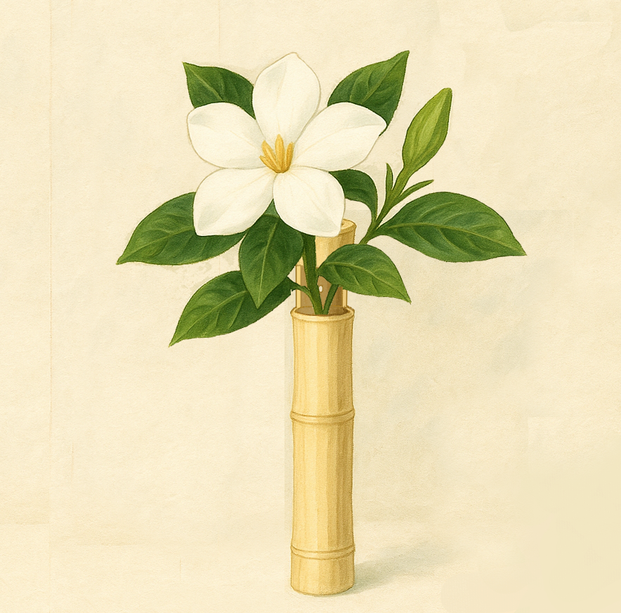 竹一重切掛花入れ画像