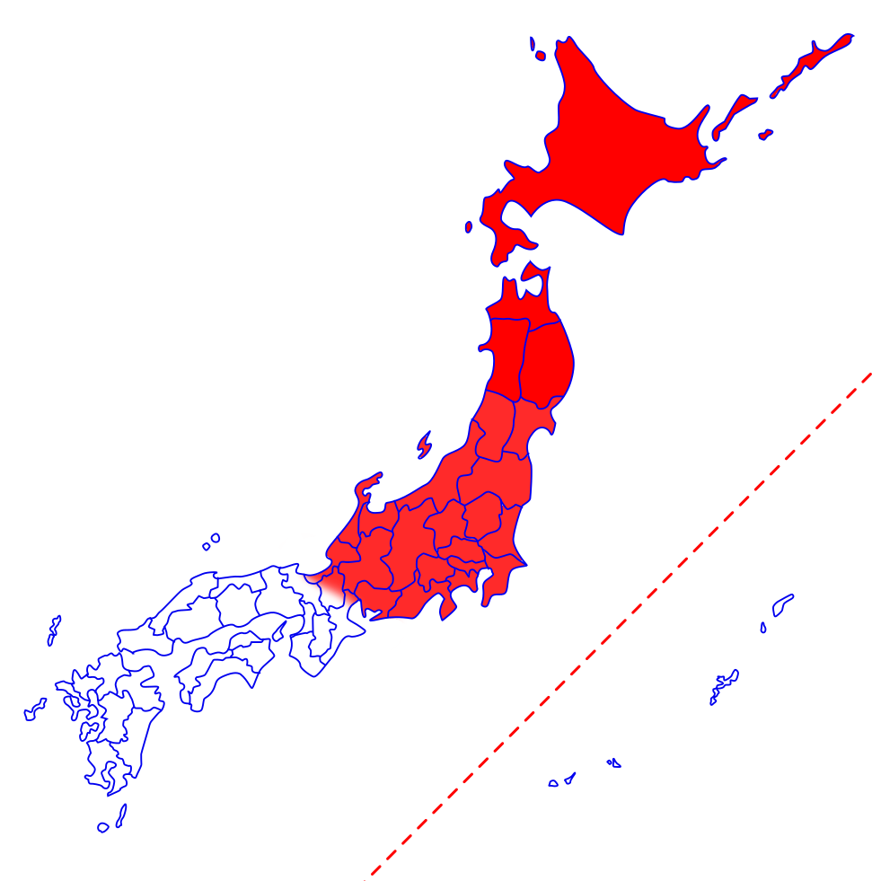 分布図-中部以北