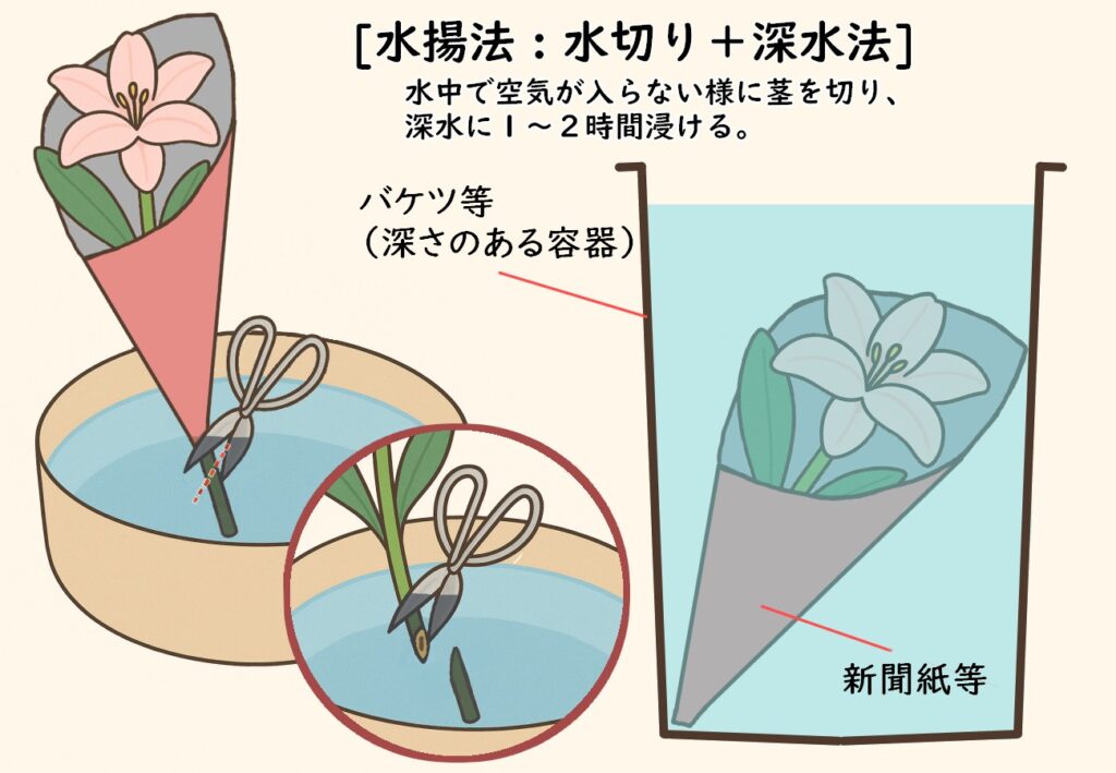 水切りプラス深水法