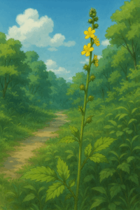 キンミズヒキ実生