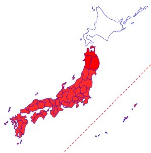 分布図-北海道以外