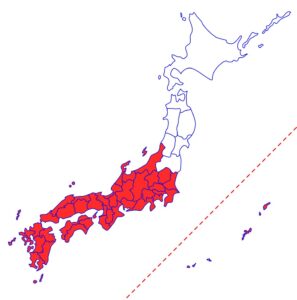 分布図-関東中部以西