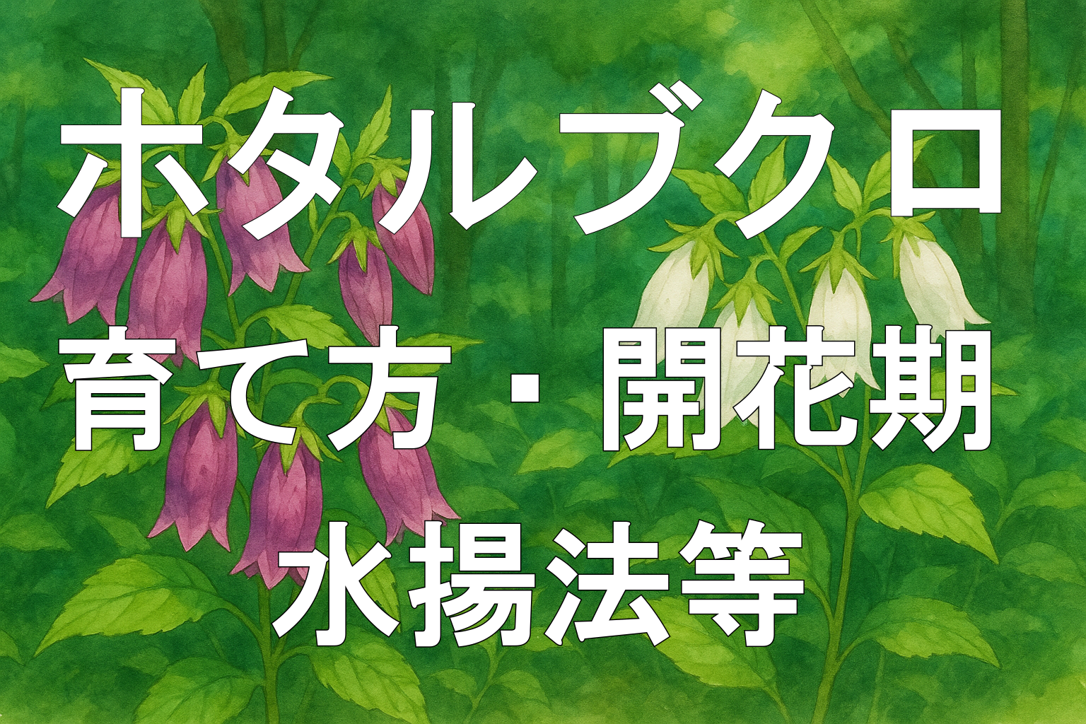 ホタルブクロアイキャッチ画像