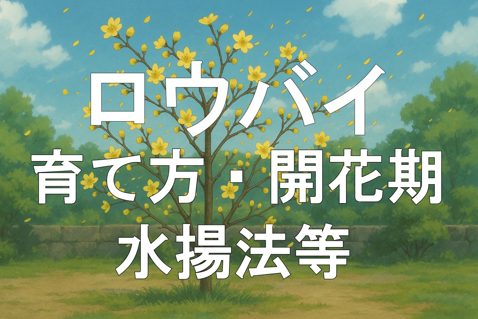 ロウバイアイキャッチ画像文字2